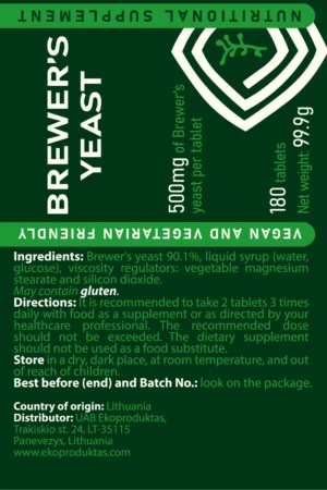brewer's yeast tablets