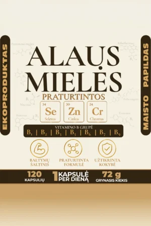 Praturtintos alaus mielės – kapsulės