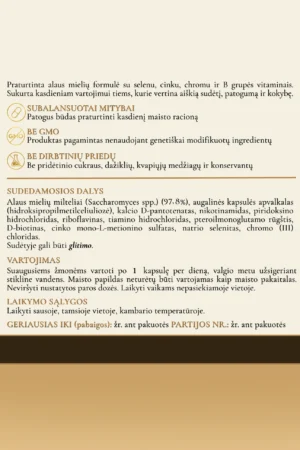 Praturtintos alaus mielės – kapsulės